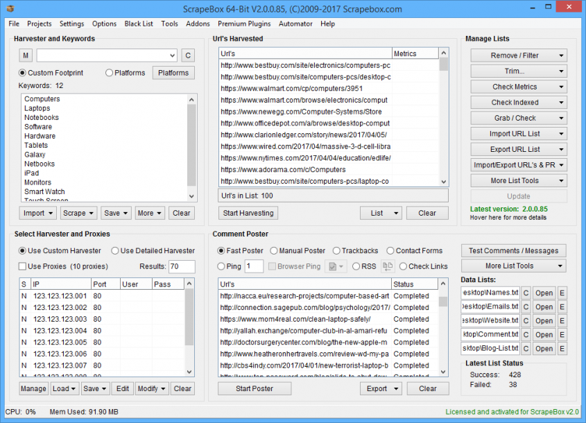 парсинг ссылок и не только