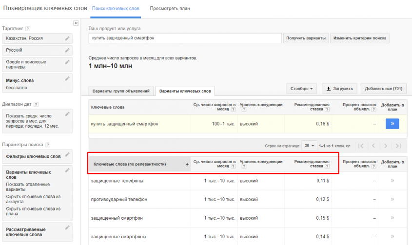 соответствия типы слов фразовое